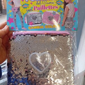 La Pochette del Cuore con Paillettes - A1